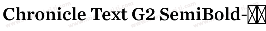 Chronicle Text G2 SemiBold字体转换